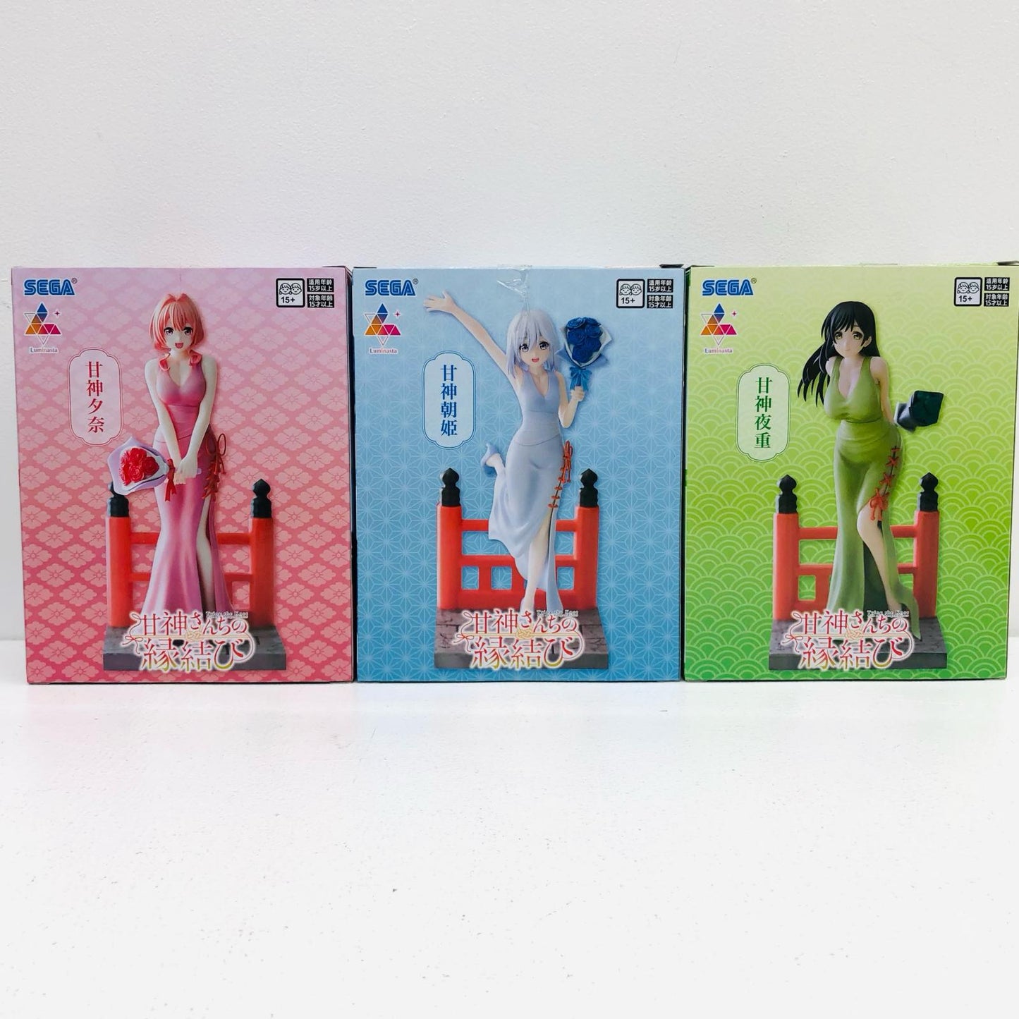 【中古】 フィギュア 「甘神さんちの縁結び」甘神夜重/甘神朝姫/甘神夕奈 ルミナスタ 3体セット【フィギュア】【加古川物流】