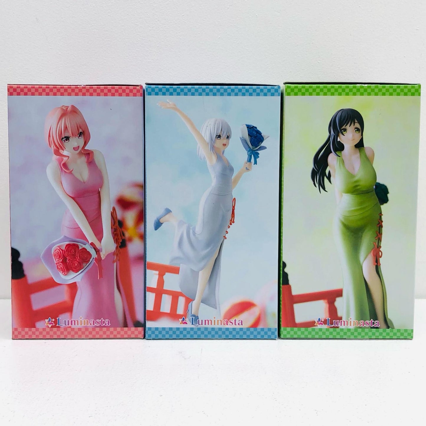 【中古】 フィギュア 「甘神さんちの縁結び」甘神夜重/甘神朝姫/甘神夕奈 ルミナスタ 3体セット【フィギュア】【加古川物流】