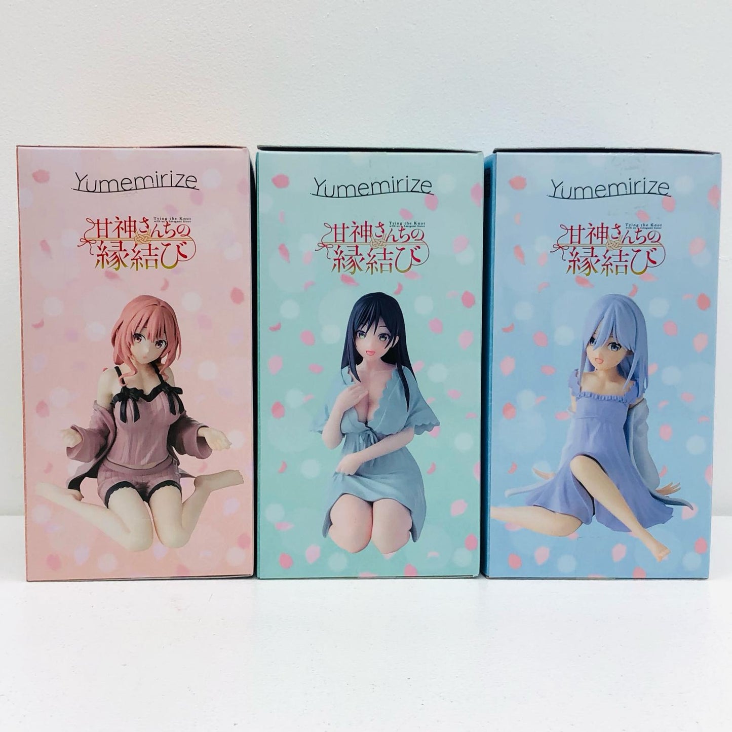 【中古】 「甘神さんちの縁結び」 フィギュア 甘神夕奈-夜重-朝姫 Yumemirize 3体セット【フィギュア】【加古川物流】