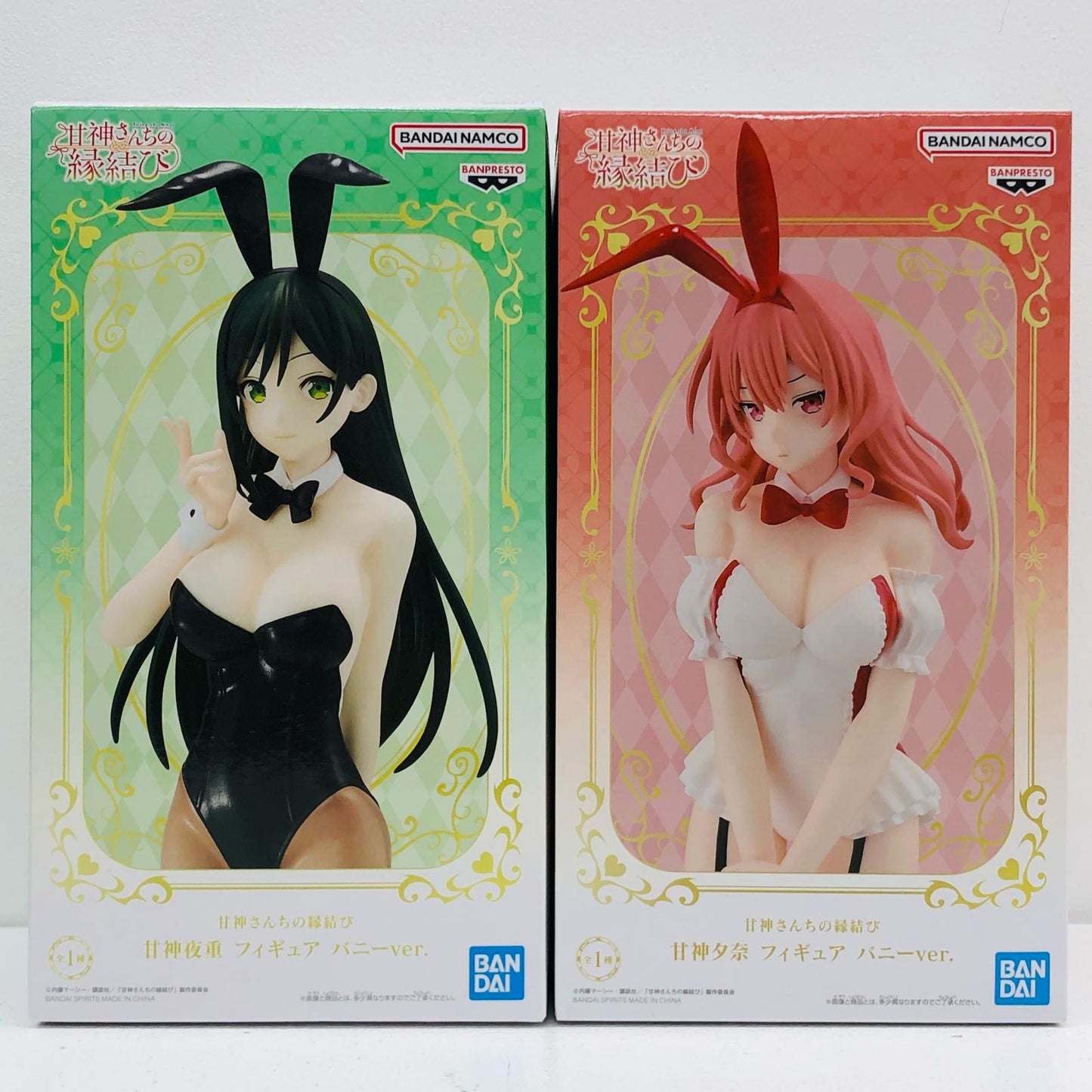 【中古】 「甘神さんちの縁結び」 フィギュア 甘神夜重-甘神夕奈-バニーver. 2体セット【フィギュア】【加古川物流】