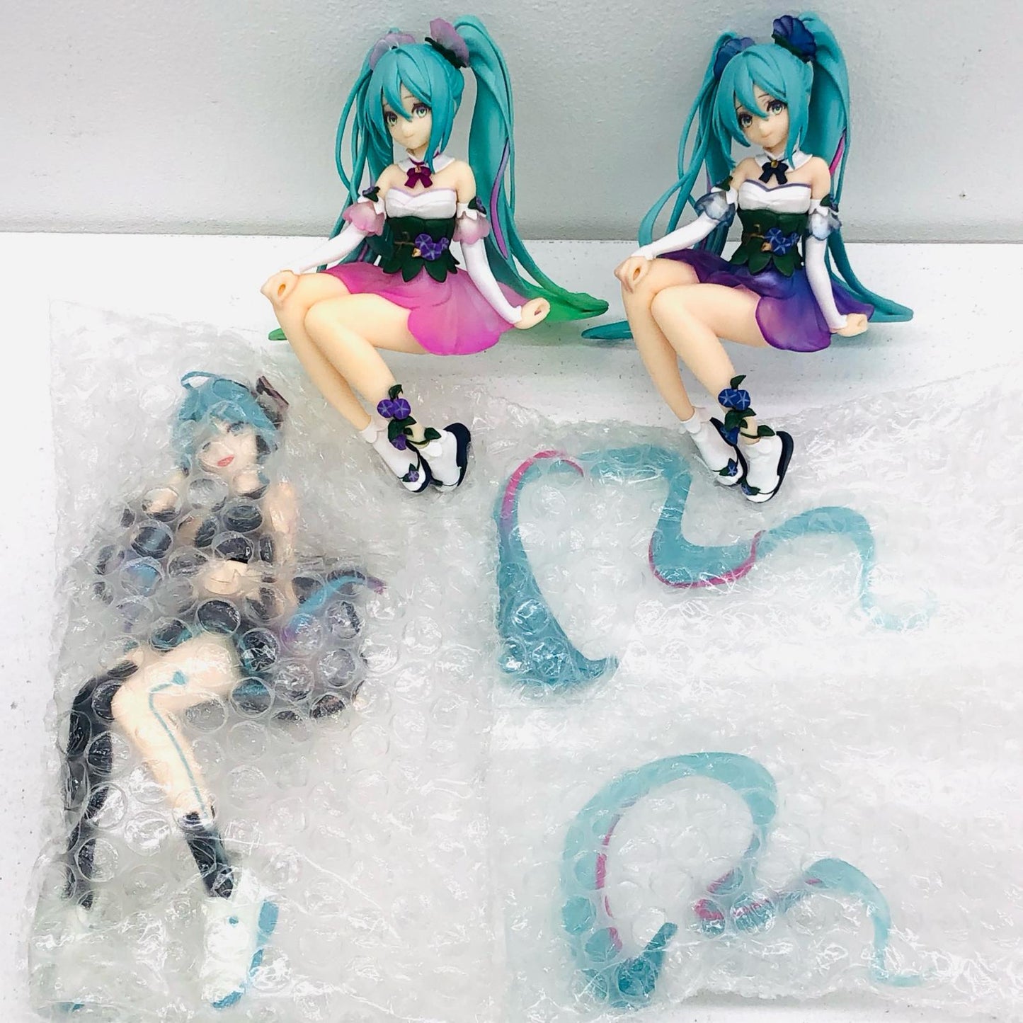 【中古】 ホロライブ フィギュア 初音ミク 朝顔ほか ぬーどるストッパー 3体セット【フィギュア】【加古川物流】