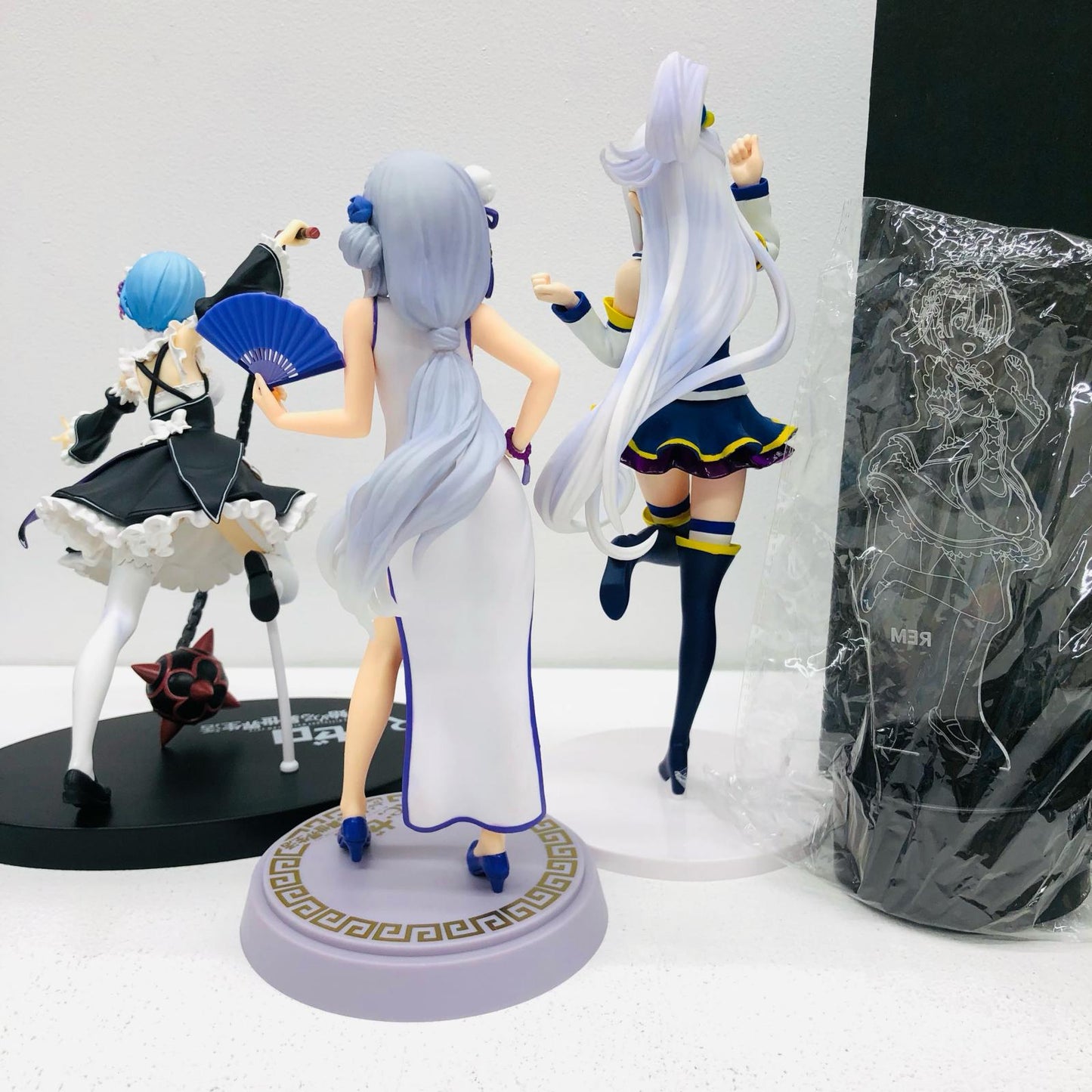 【中古】 ゼロから始める異世界生活 フィギュア レム エミリア 全力造形 LPMほか 4点【フィギュア】【加古川物流】