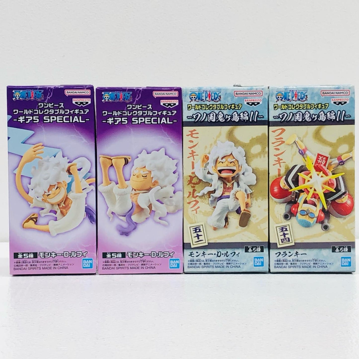 【中古】 「ワンピース」 フィギュア ルフィ-ギア5/フランキー WCF ワノ国 ほか 4点【フィギュア】【加古川物流】
