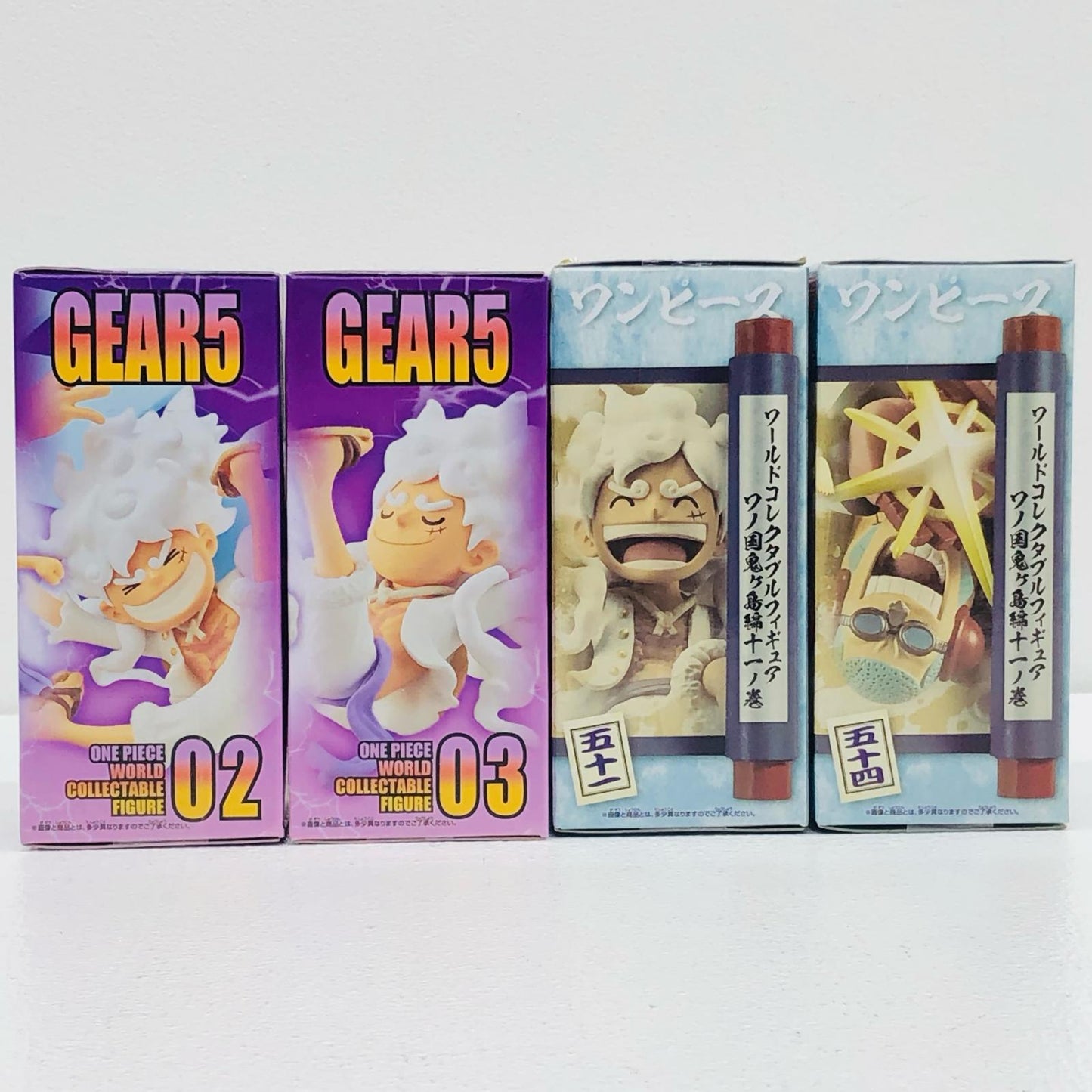 【中古】 「ワンピース」 フィギュア ルフィ-ギア5/フランキー WCF ワノ国 ほか 4点【フィギュア】【加古川物流】