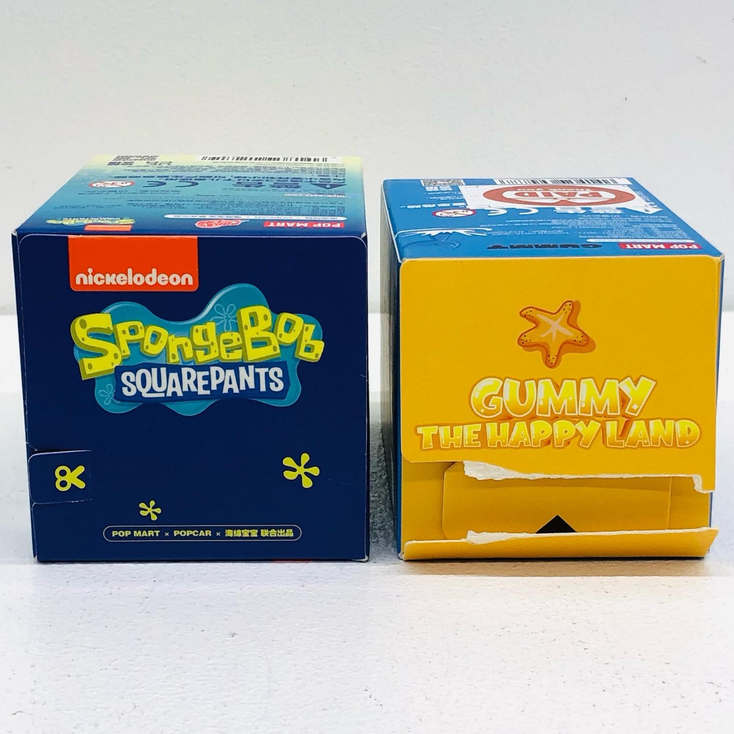 【中古】 POPMART フィギュア 「GUMMY ハッピーランド 」「スポンジボブ」 2点【フィギュア】【加古川物流】
