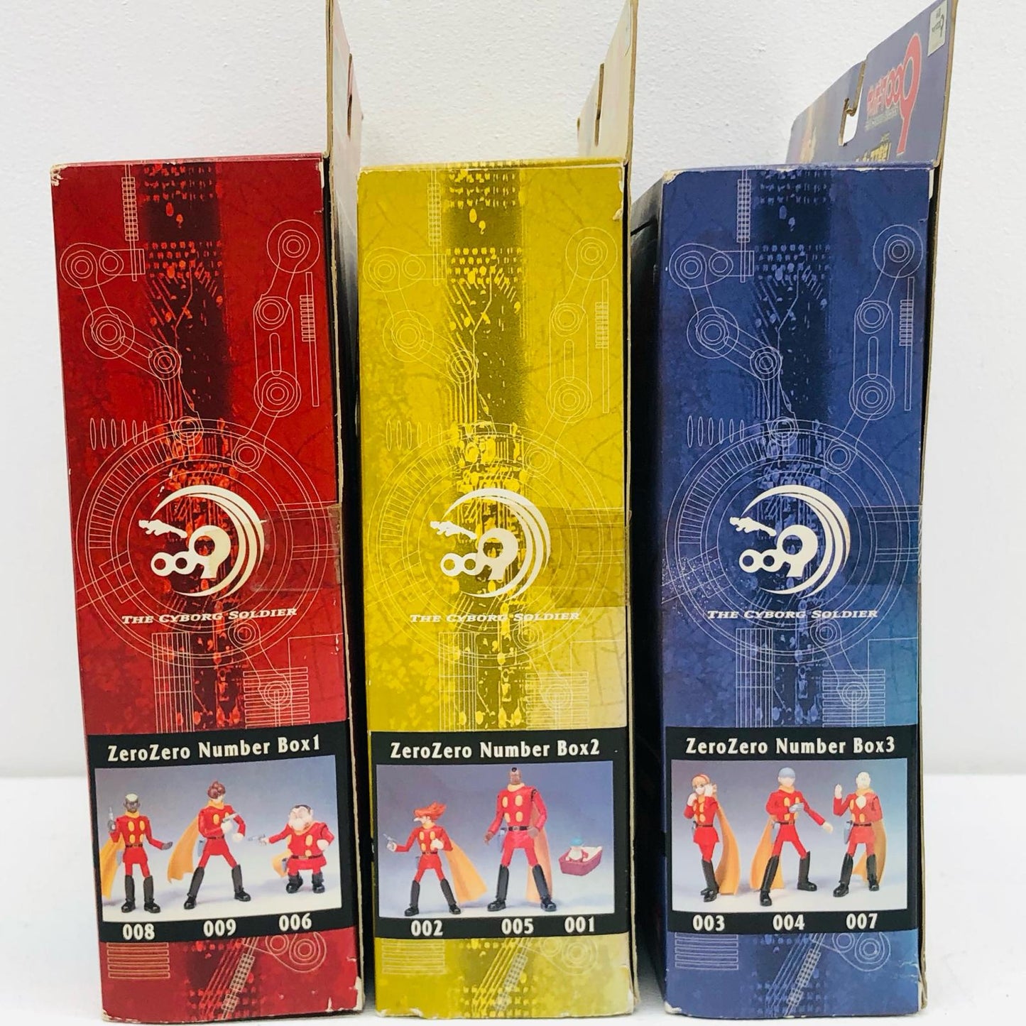 【中古】 「サイボーグ009」 フィギュア 00ナンバーボックス1.2.3 3点セット【フィギュア】【加古川物流】
