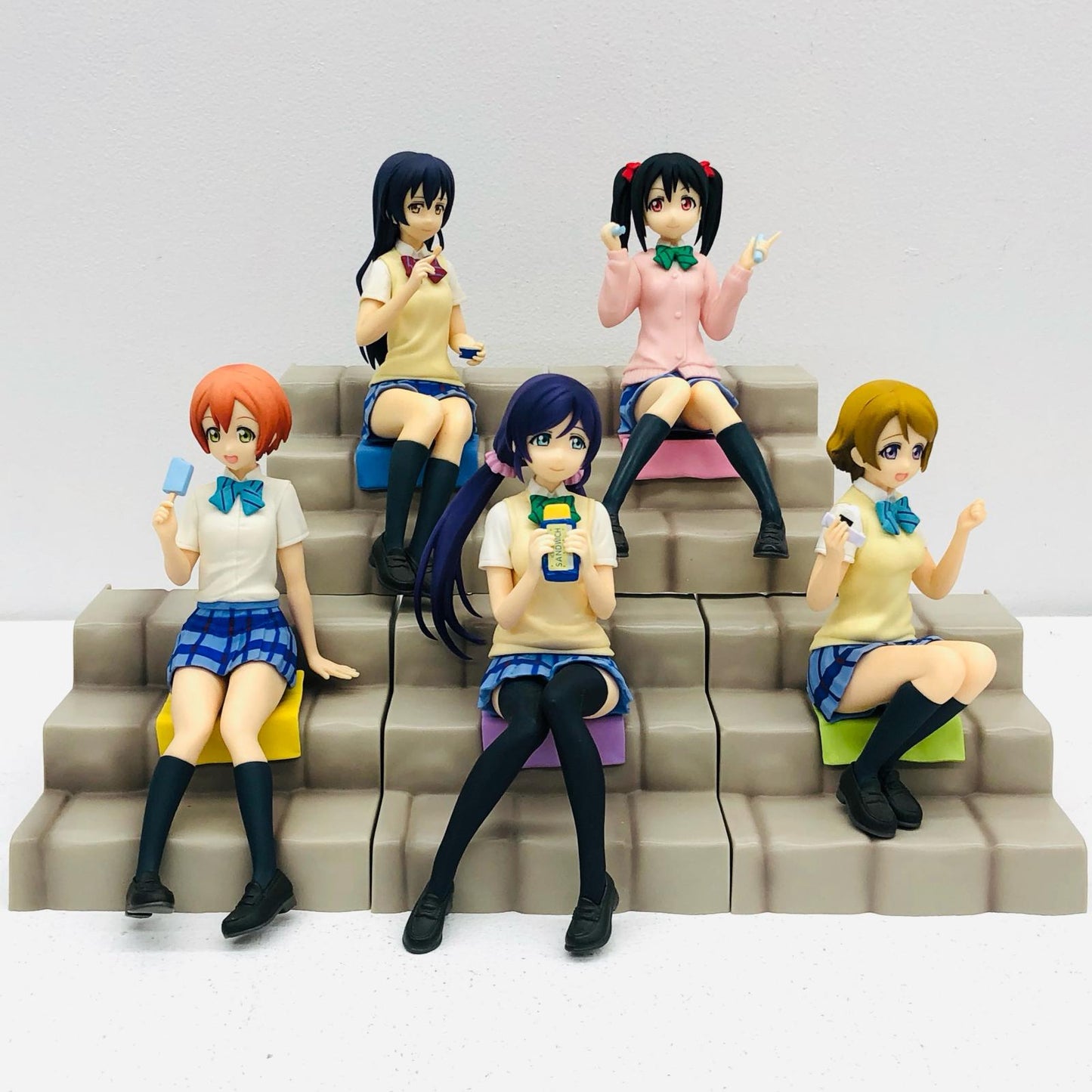 【中古】 「ラブライブ!」 フィギュア 星空凛 園田海未 東條希 矢澤にこ 小泉花陽 ~放課後のひととき~ 5体【フィギュア】【加古川物流】