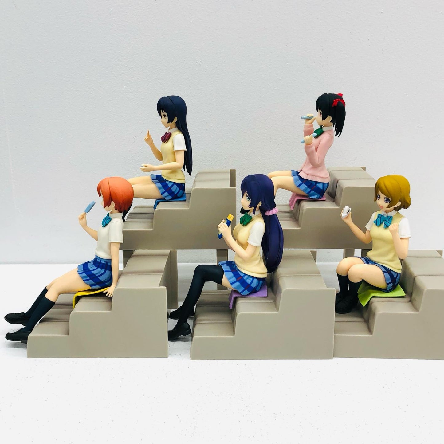 【中古】 「ラブライブ!」 フィギュア 星空凛 園田海未 東條希 矢澤にこ 小泉花陽 ~放課後のひととき~ 5体【フィギュア】【加古川物流】