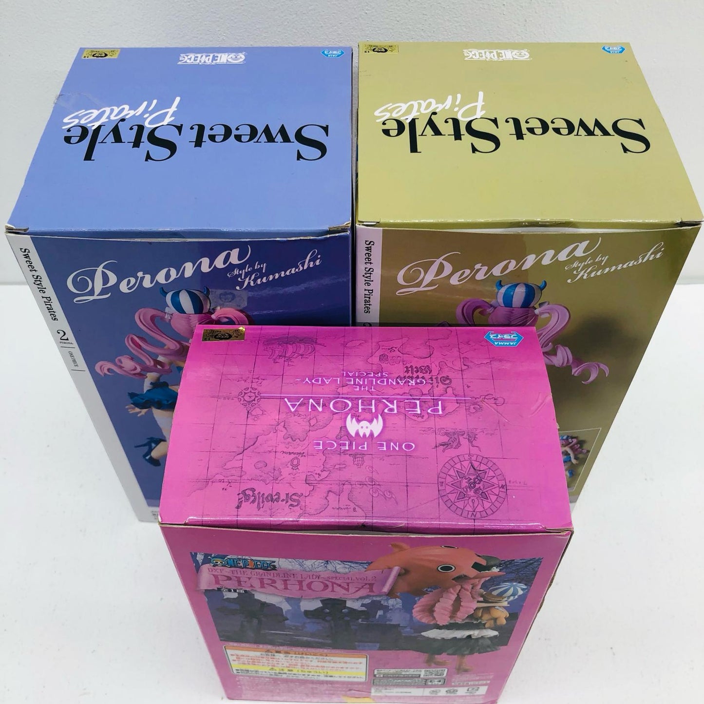 【中古】 「ワンピース」 フィギュア ペローナ Sweet Style ほか 3体セット【フィギュア】【加古川物流】