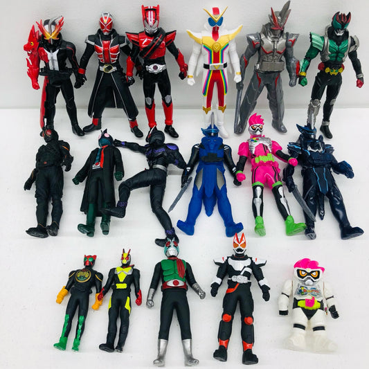 【中古】 仮面ライダー ソフビ まとめ フィギュア ブラックサン ジョーカー ほか 17体セット【フィギュア】【加古川物流】