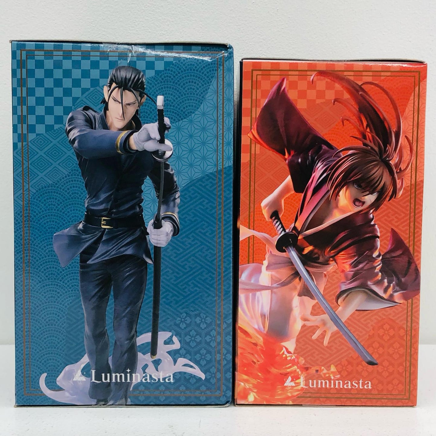 【中古】 「るろうに剣心-明治剣客浪漫譚-」 フィギュア 斎藤一・緋村剣心 ルミナスタ 2体セット【フィギュア】【加古川物流】