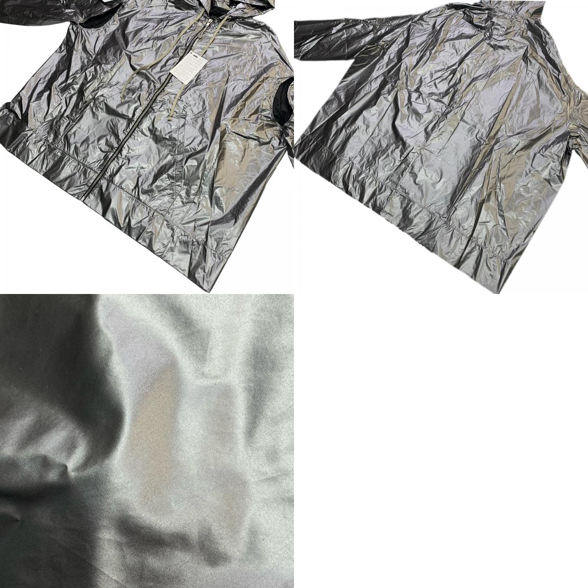 Rick Owens | Rick Owens FLYPROOF JACKET 220609 Nylon Jacket Silver Size: L