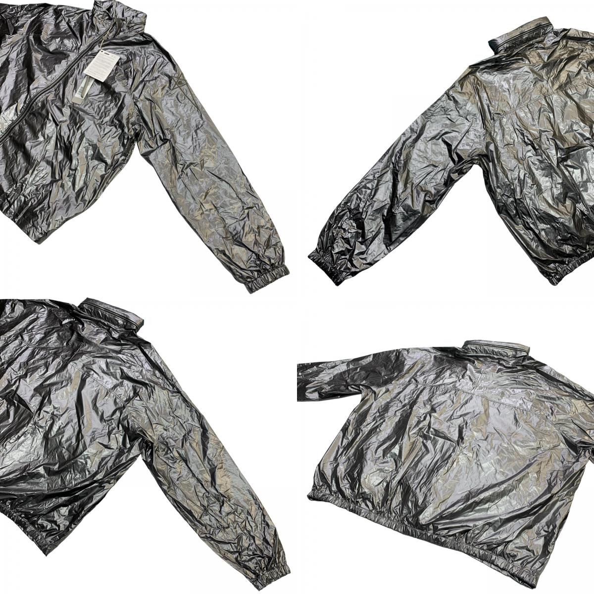 Rick Owens | Rick Owens JUMBO WINDBREAKER Nylon Jacket Silver Size: L