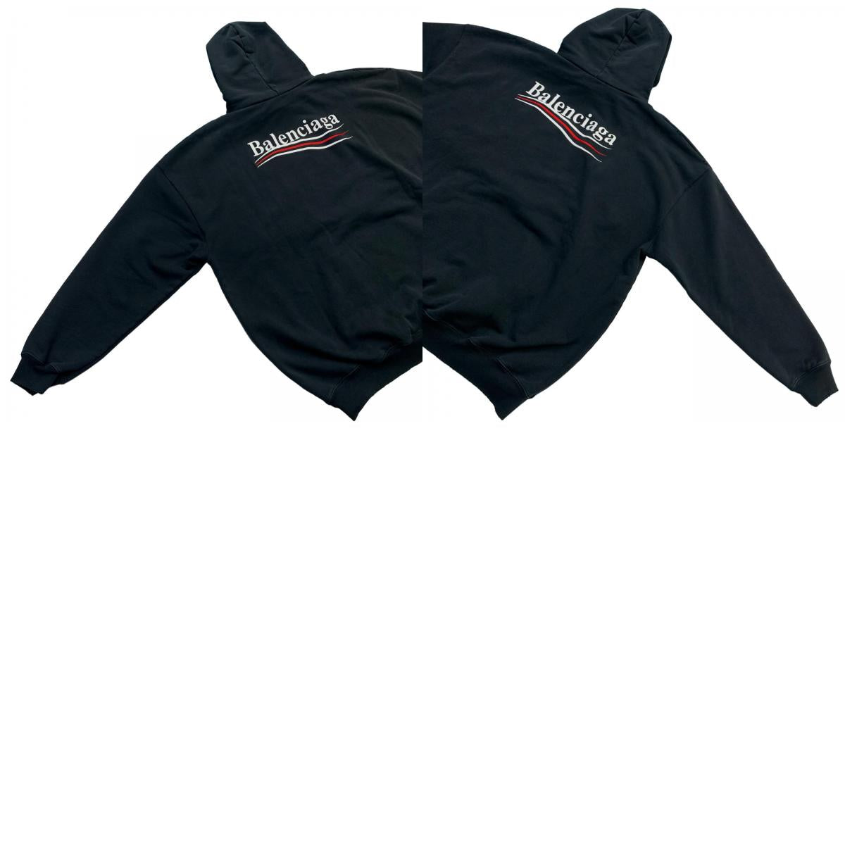 BALENCIAGA | Balenciaga Large Fit Hoodie Black Size: XXS