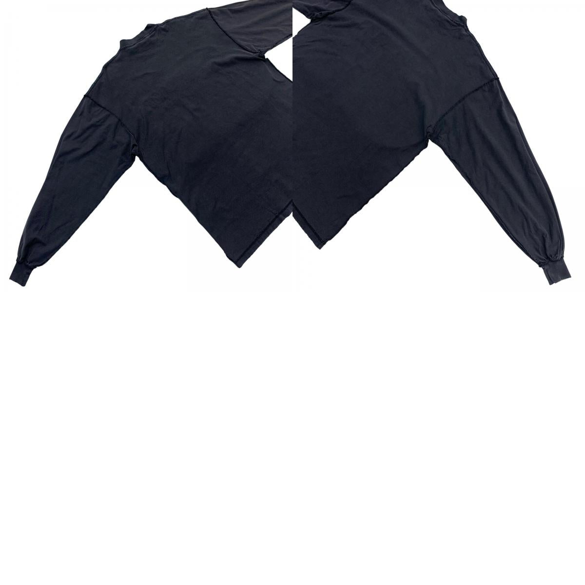 BALENCIAGA | Balenciaga Inside Out Large T-Shirt Long Sleeve Black Size: 1
