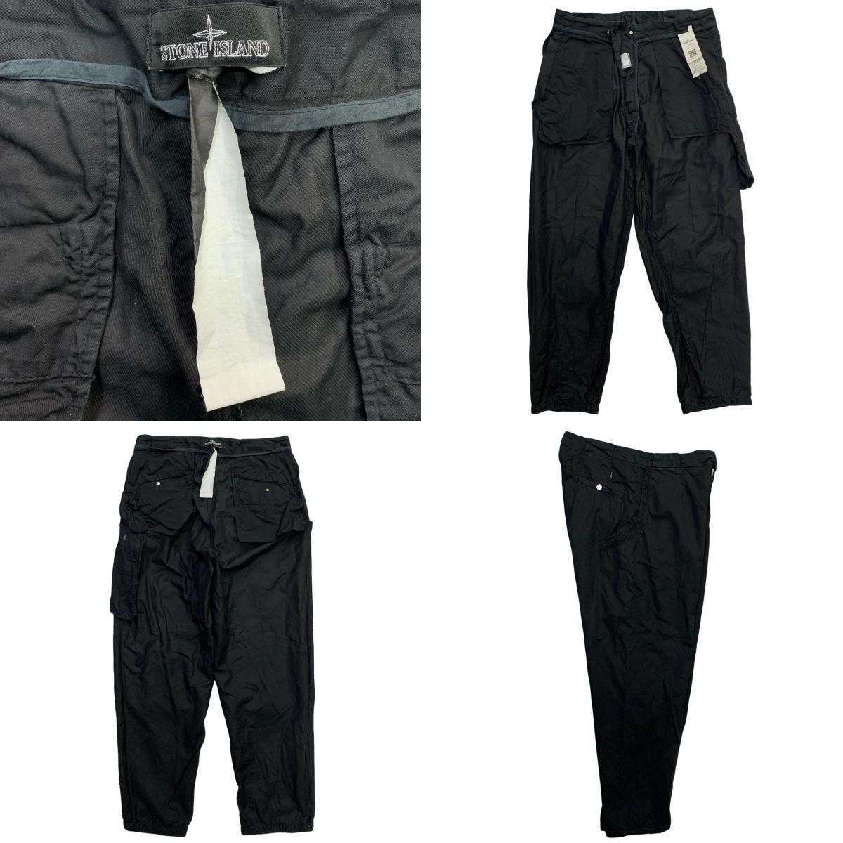 STONE ISLAND | ストーンアイランド パンツ ブラック サイズ:46