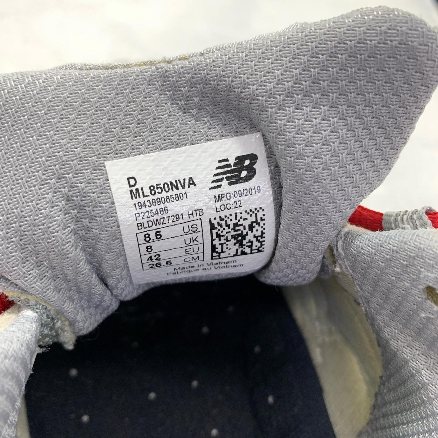 NEW BALANCE | ニューバランス × NO VACANCY INN 850 スニーカー グレー 26.5cm