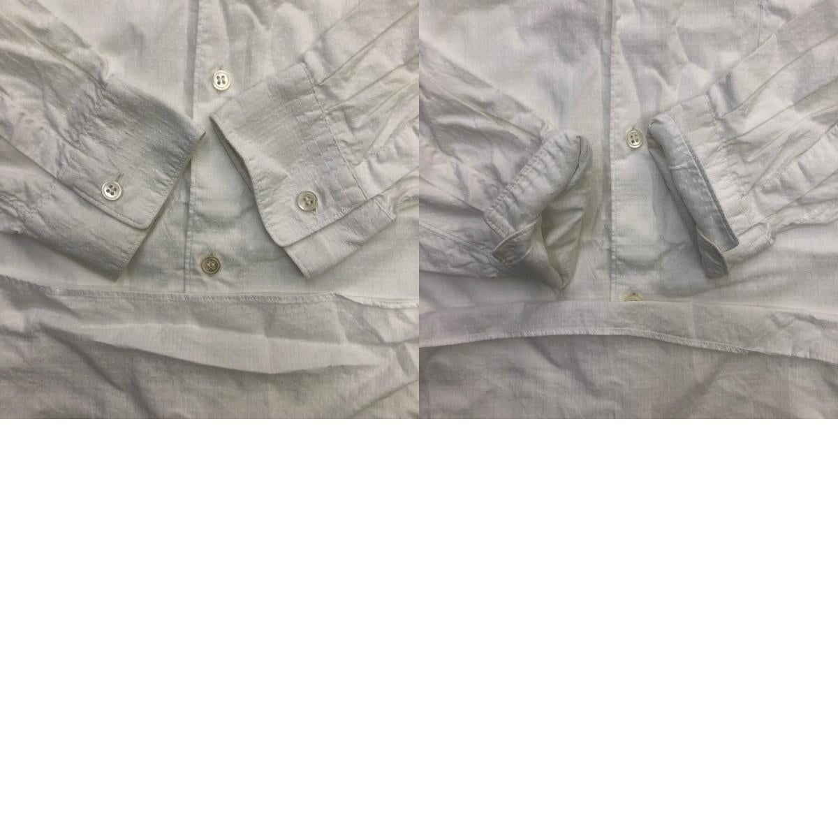 COMME des GARCONS SHIRT | コムデギャルソンシャツ Textured Cotton Poplin Shirt 長袖シャツ ホワイト【瀬戸大橋店】