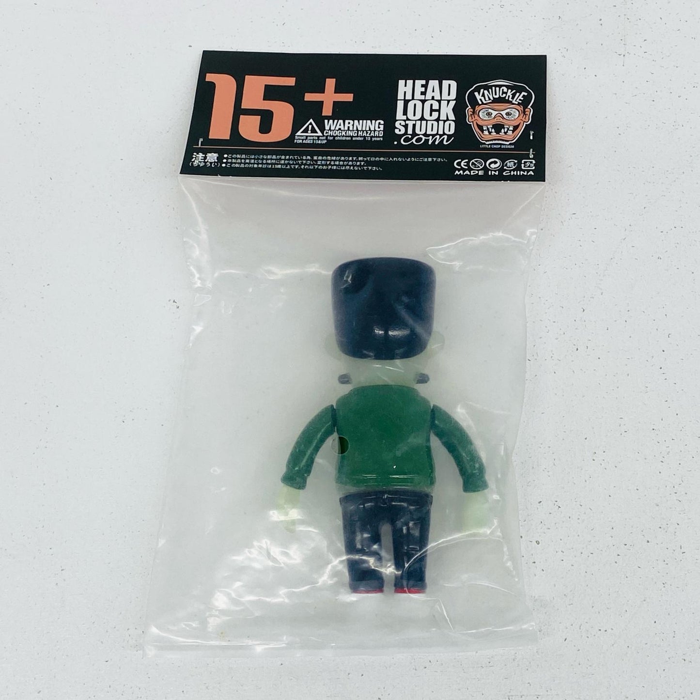 ソフビ人形 HEAD LOCK STUDIO Lil' FRANKY 蓄光 約12cm サイズ Lil' FRANKY 蓄光 約12cmサイズ【瀬戸大橋店】