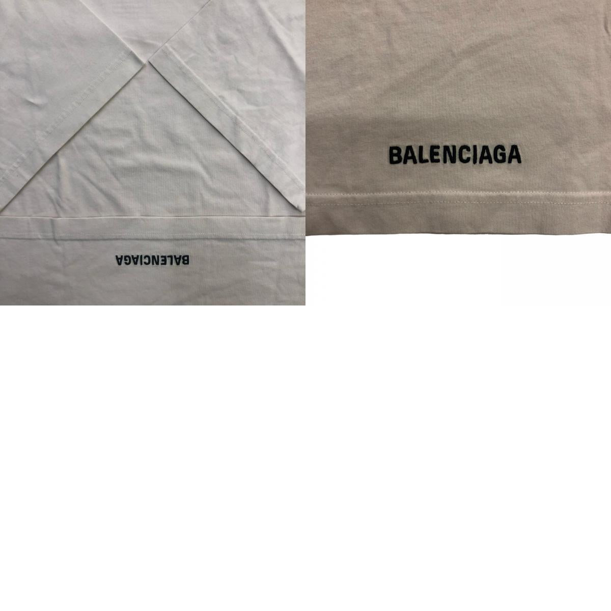 BALENCIAGA | バレンシアガ Hem Long T-Shirt Boxy Fit 半袖Tシャツ ベージュ【瀬戸大橋店】