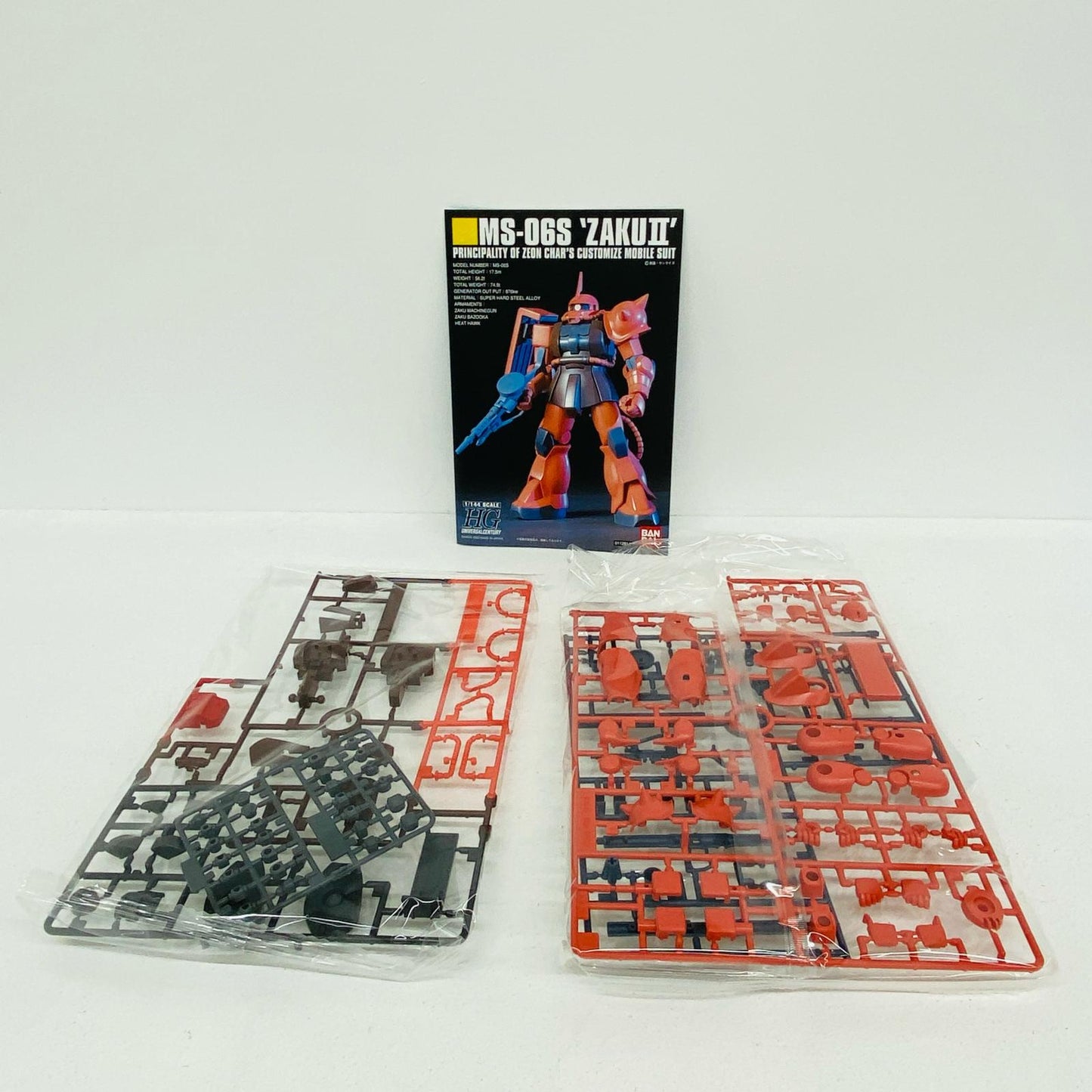 プラモデル 1/144HGUCMS-06Sシャア専用ザク「機動戦士ガンダム」 MS-06Sシャア専用ザク HG【倉吉店】