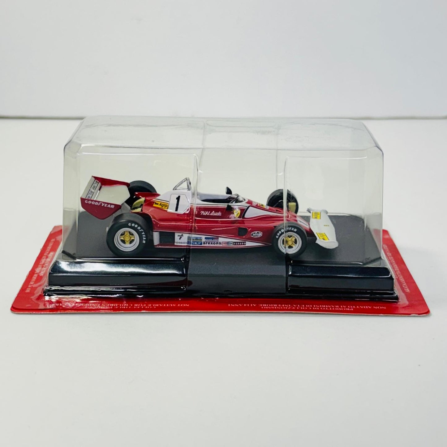 おもちゃ・玩具 1/43 Ferrari 312T2 #1(レッド×シルバー) 「フェラーリコレクション」 第27号付録 Ferrari 312T2 #1 1/43スケール 27【加古川物流】