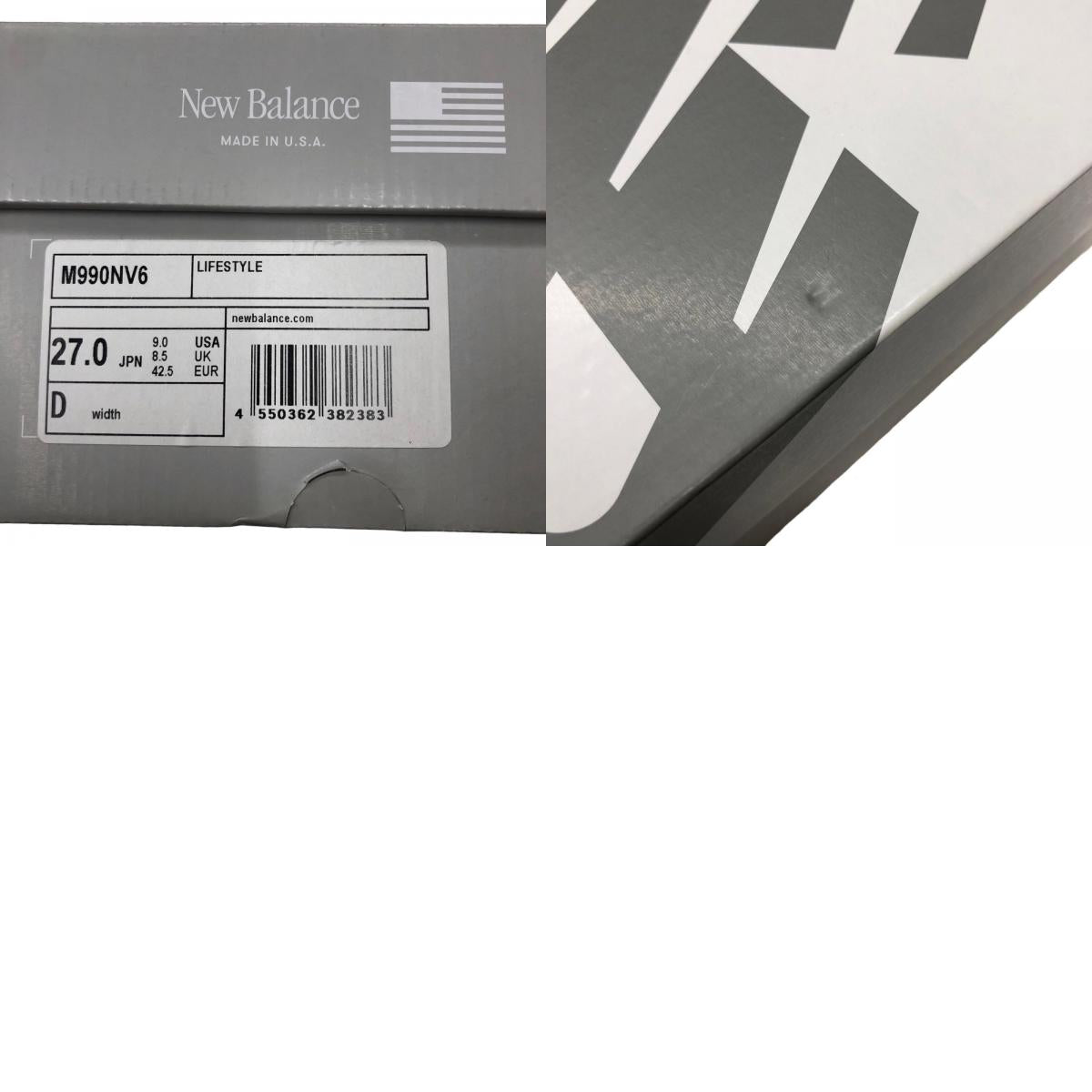NEW BALANCE | ニューバランス 990V6 スニーカー ネイビー 27cm【瀬戸大橋店】