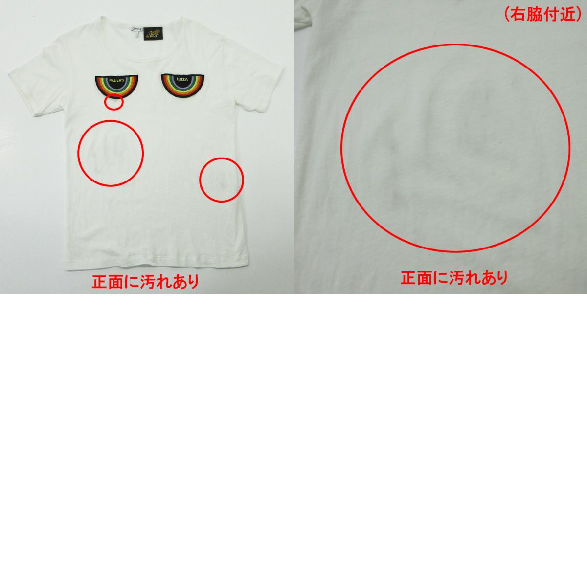 LOEWE | ロエベ PAULA'S IBIZA 刺繍半袖Tシャツ 半袖Tシャツ H616Y22X28 ホワイト サイズ:M【三重本店】
