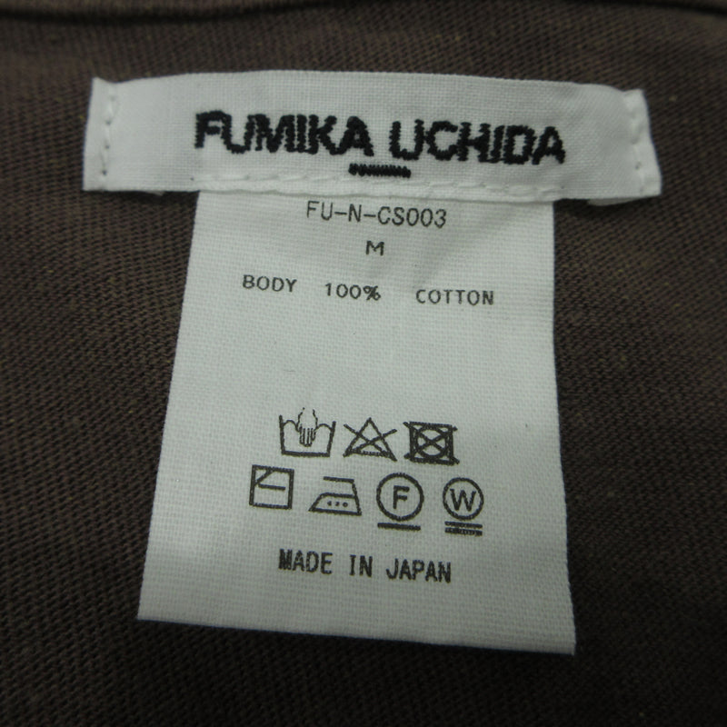 OVERDYED SIDE SHIRRING TEE 半袖Tシャツ FU-N-CS0003 ブラウン サイズ:M【三重本店】