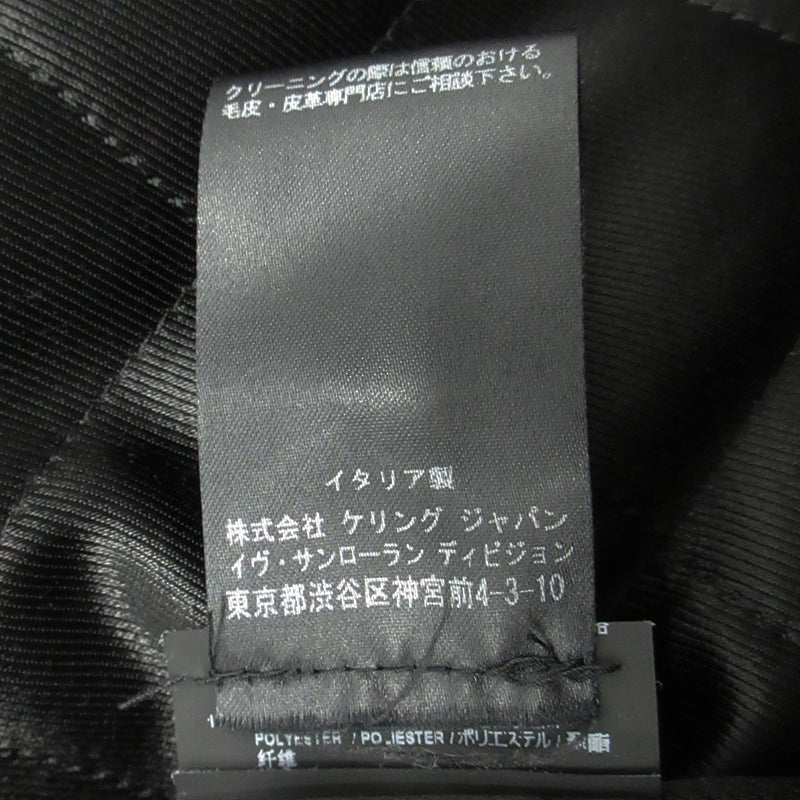 SAINT LAURENT | サンローラン ラクーンファージャケット その他アウター 531195 ブラック サイズ:42【三重本店】