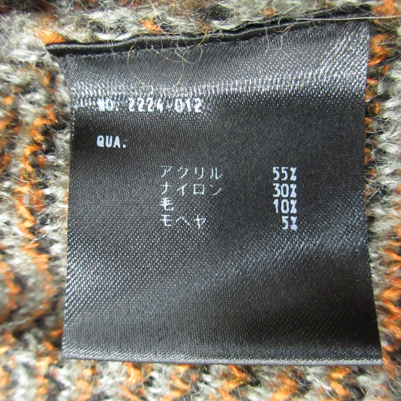 LAD MUSICIAN | ラッドミュージシャン モヘア素材 カーディガン 2224-012 ブラック×グレー サイズ:44【三重本店】