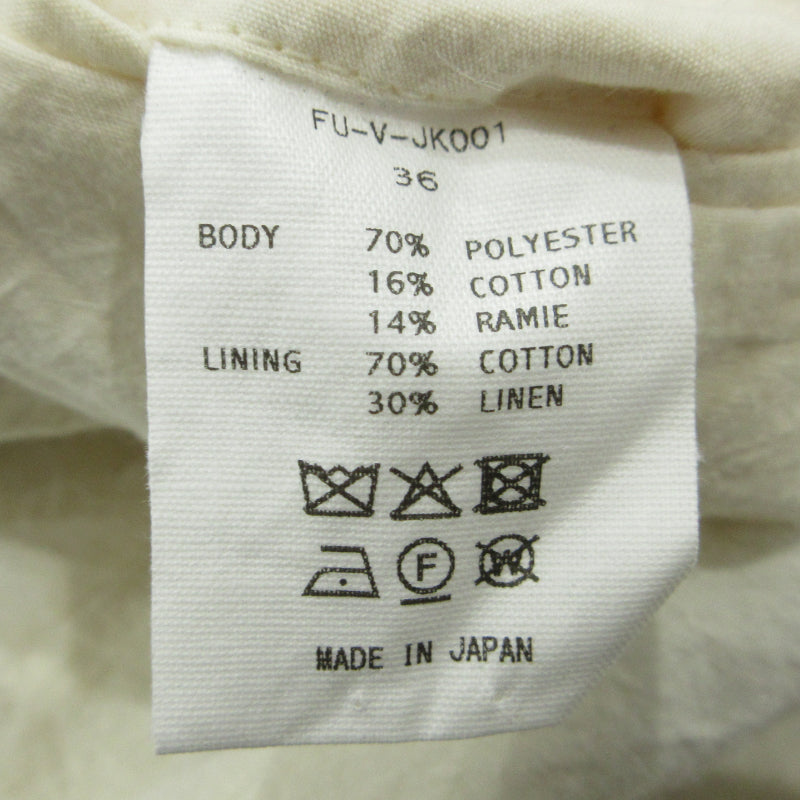 PLAID NOTCHED LAPEL SINGLE JACKET テーラードジャケット FU-V-JK001 ブラック×ブラウン サイズ:36【三重本店】