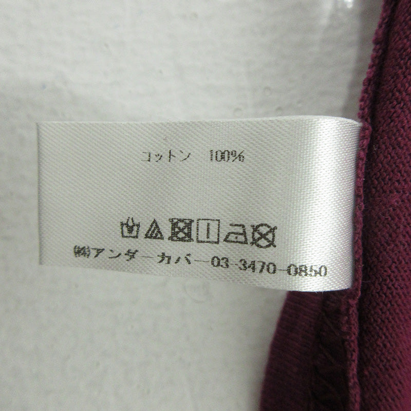 UNDERCOVER | アンダーカバー × 狼煙が呼ぶ 拳銃プリント半袖Tシャツ 映画 半袖Tシャツ ワインレッド ボルドー サイズ:M【三重本店】