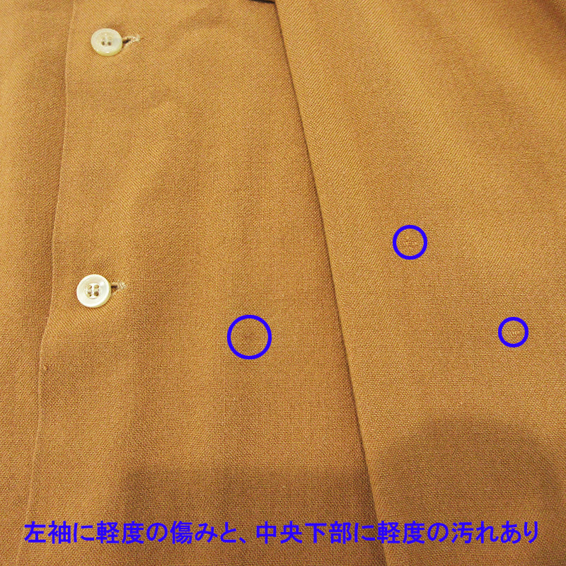 Pilgrim | ピルグリム 襟2WAY長袖シャツ 50~60's カリフォルニア製 その他トップス ブラウン キャメル サイズ:M【三重本店】