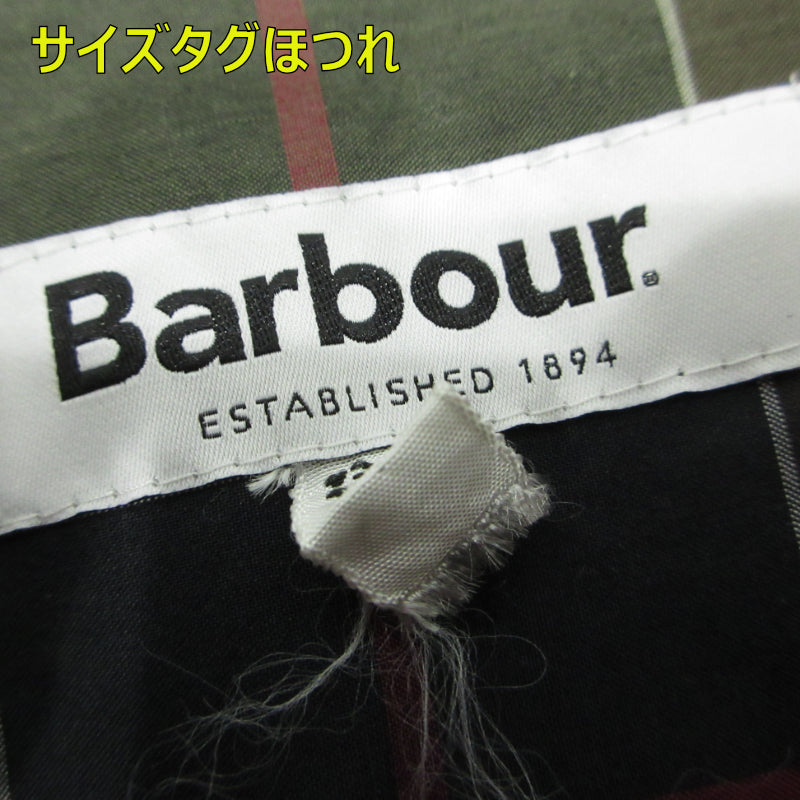 Barbour | バーブァー チェック柄 半袖シャツ 2001024 グリーン系 サイズ:38【三重本店】