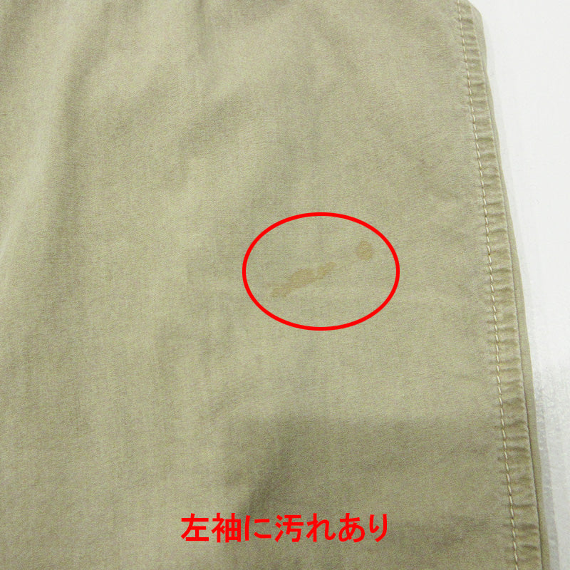 STONE ISLAND | ストーンアイランド ORGANIC COTTON OVERSHIRT JACKET オーガニックコットンオーバーシャツジャケット ジップ長袖シャツ 長袖シャツ 7915102WN ベージュ カーキ サイズ:M【三重本店】