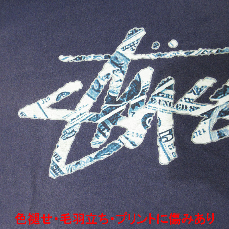 STUSSY | ステューシー ロゴプリント半袖Tシャツ 紺タグ 90’s 米国製 半袖Tシャツ ネイビー サイズ:XL【三重本店】