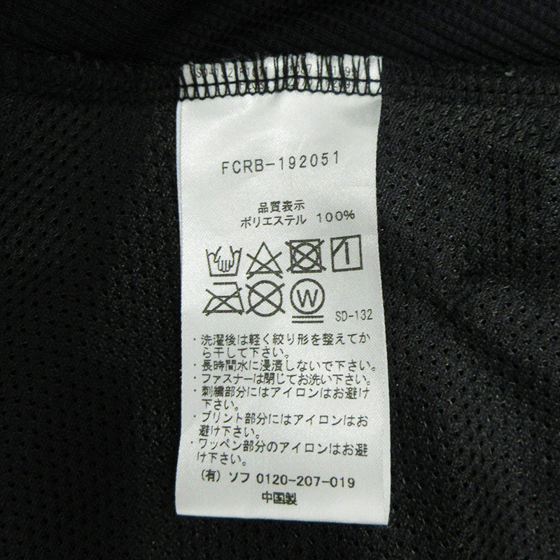FCRB | エフシーアールビー POLARTECロゴワッペントラックジャケット ポーラテックジャージ ジャージ FCRB-192051 ブラック サイズ:L【三重本店】