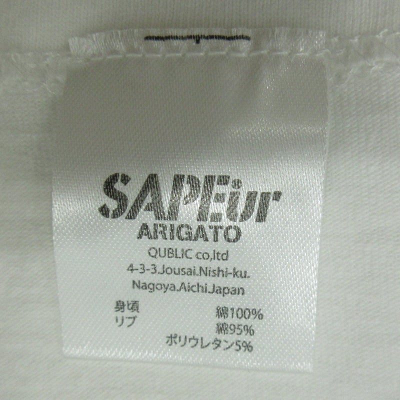SAPEur | サプール ロッドマン 半袖Tシャツ ホワイト サイズ:XL【三重本店】