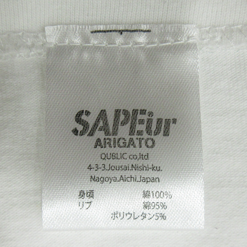 SAPEur | サプール A Elegantes アエレガンス カモフラージュHEAD ロッドマン半袖Tシャツ 迷彩柄 半袖Tシャツ ホワイト サイズ:XL【三重本店】