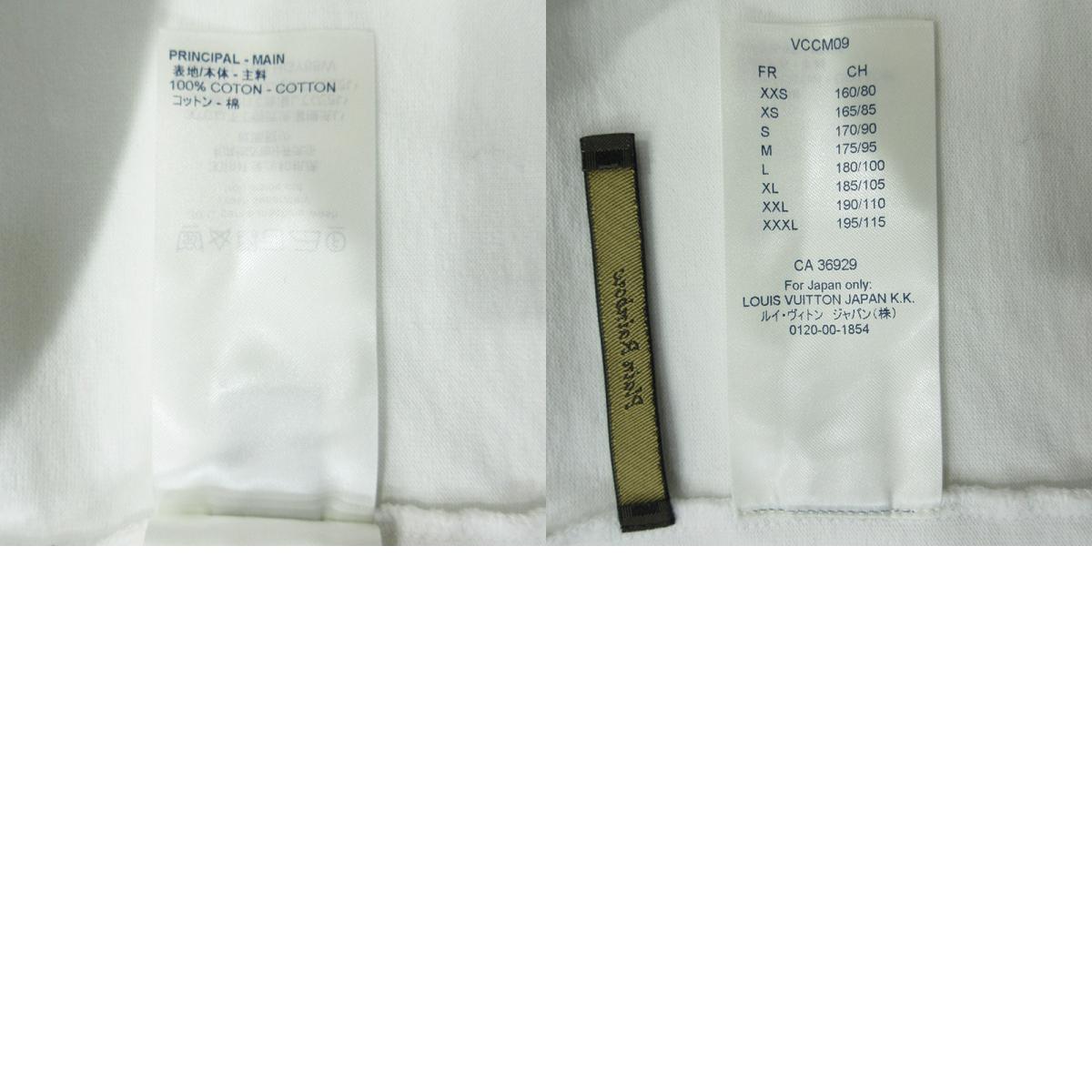 LOUIS VUITTON | ルイ・ヴィトン インサイドアウト ロゴワッペン長袖Tシャツ 長袖Tシャツ RM191 JYN HGY88W ホワイト サイズ:XL【三重本店】