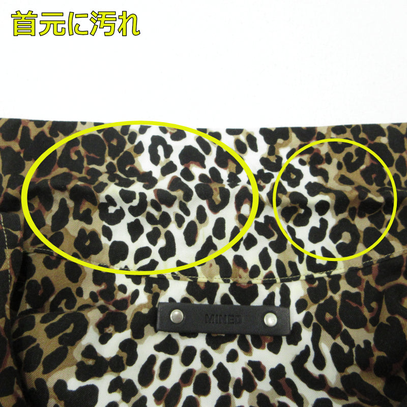 MINEDENIM | マインデニム LEOPARD S/S OPEN COLLAR SH 半袖シャツ 2206-5001-67-022 マルチカラー サイズ:2【三重本店】