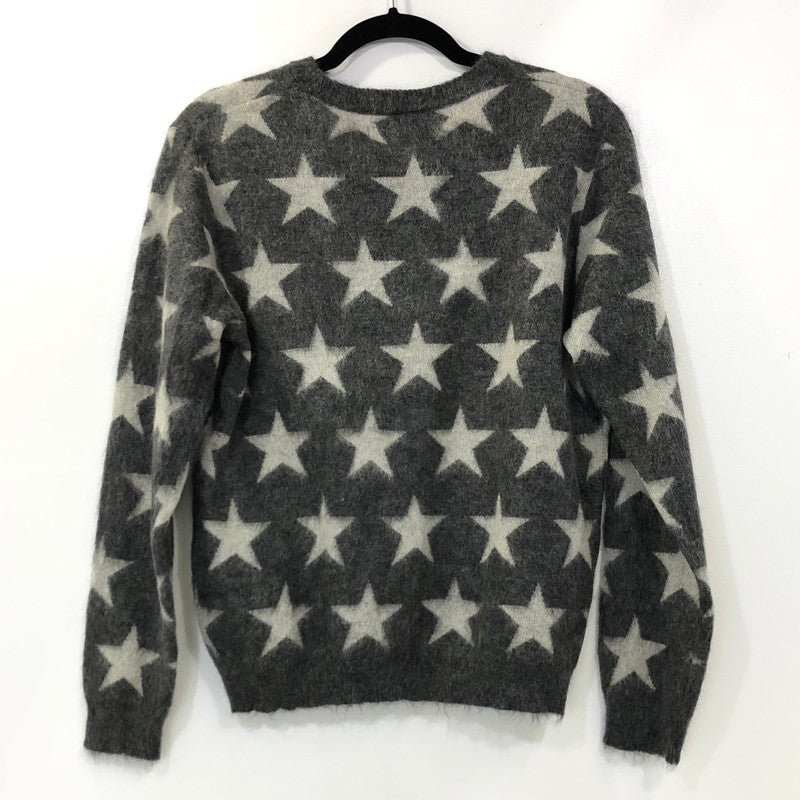 【中古】WACKOMARIA | ワコマリア STAR MOHAIR KNIT U NECK セーター 12AW-KNT-09 2012A/W グレー サイズ:M