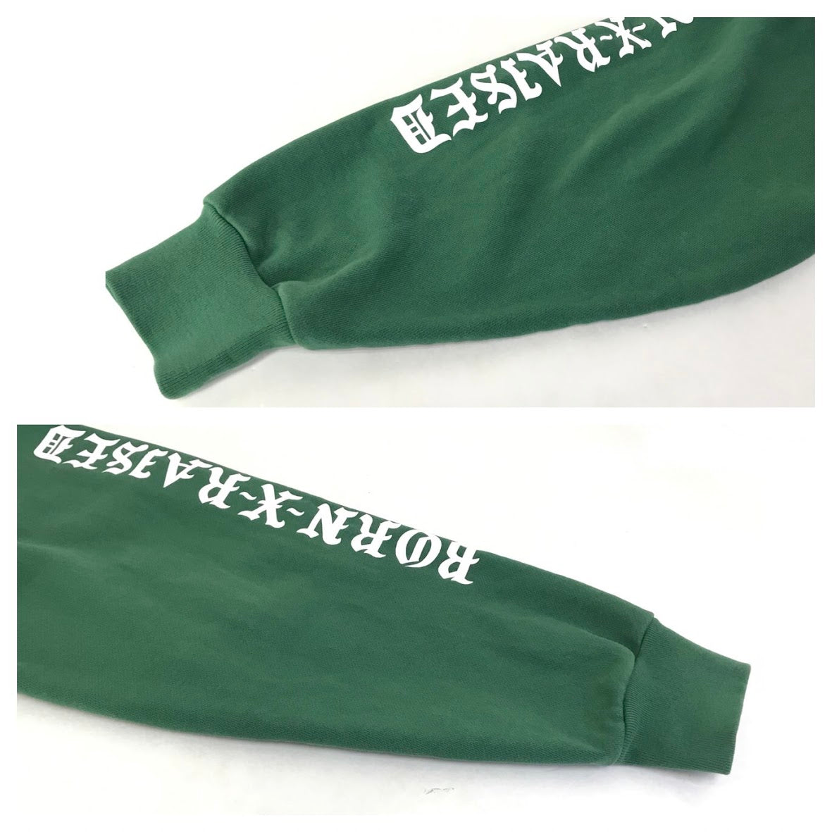 BORN x RAISED | ボーンアンドレイズド UNION HOODIE ESSENTIALS CORE プルオーバーパーカー パーカー グリーン サイズ:L【倉吉店】