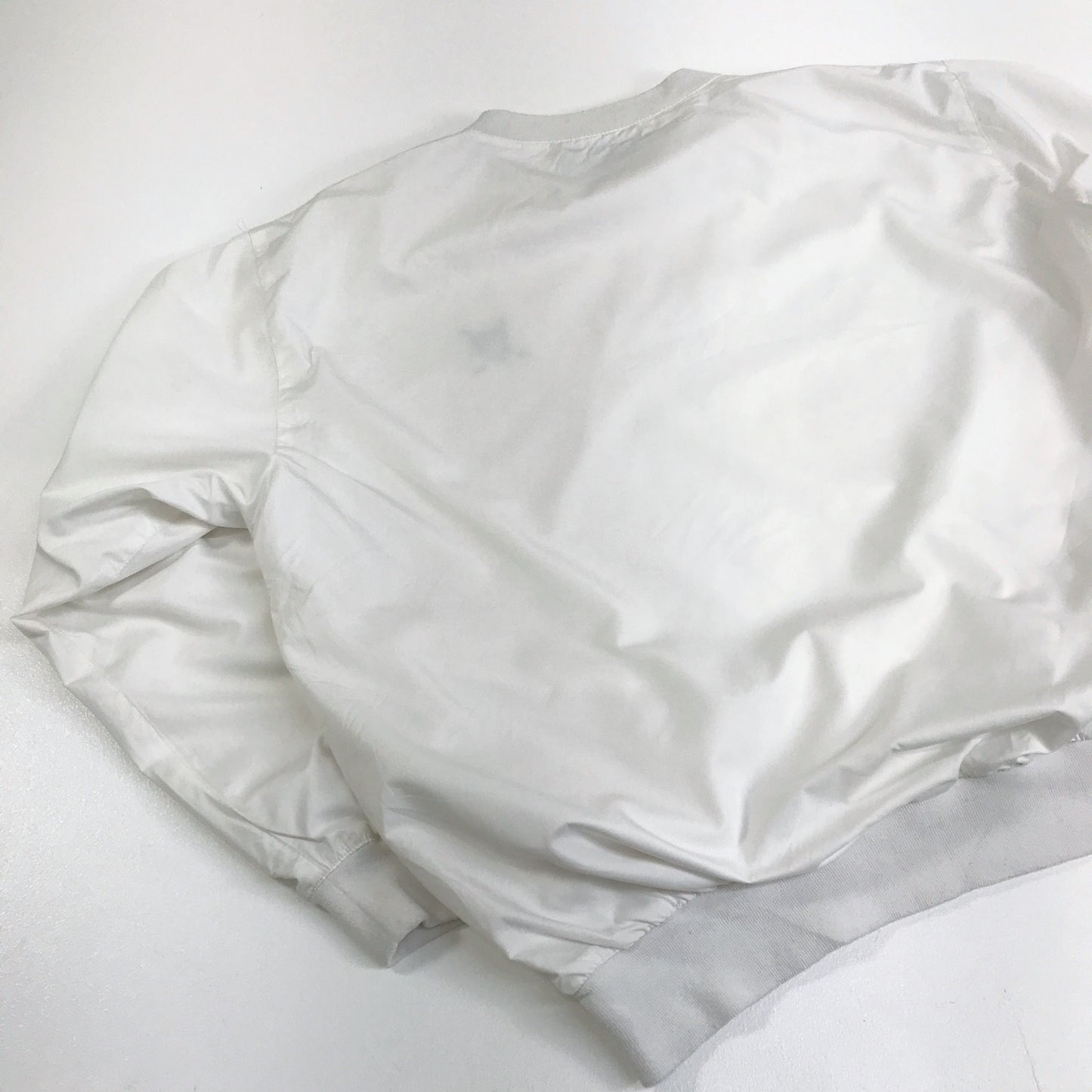 【中古】POLO RALPH LAUREN | ポロ・ラルフローレン ブルゾン POLO GOLF ポロゴルフ 90年代 ピステ ナイロン プルオーバー 実寸 XXL 位 ホワイト サイズ:L【加古川物流】