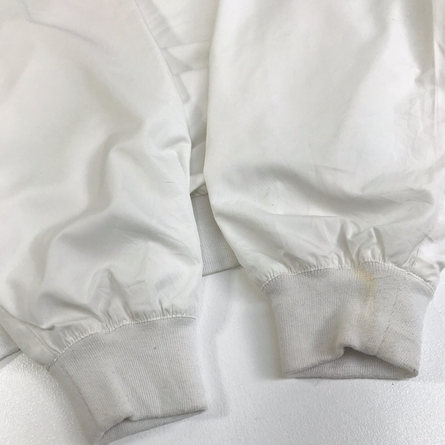 【中古】POLO RALPH LAUREN | ポロ・ラルフローレン ブルゾン POLO GOLF ポロゴルフ 90年代 ピステ ナイロン プルオーバー 実寸 XXL 位 ホワイト サイズ:L【加古川物流】