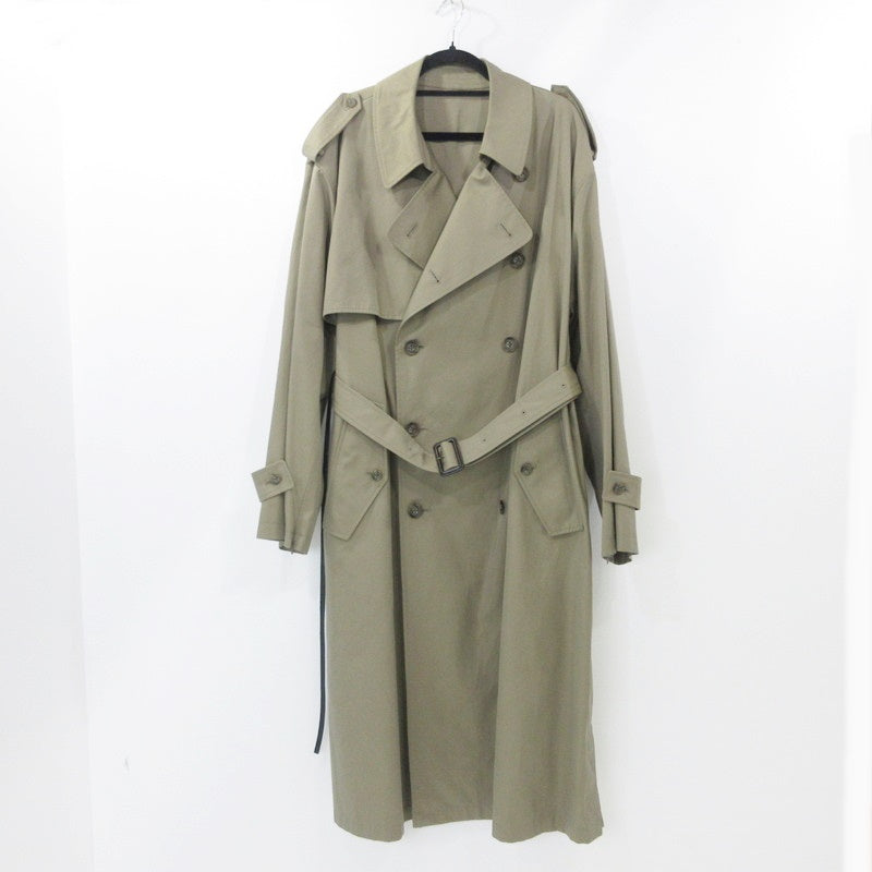 【中古】stein | シュタイン OVERSIZED TRENCH COAT トレンチコート 404-1 2022A/W ベージュ サイズ:M