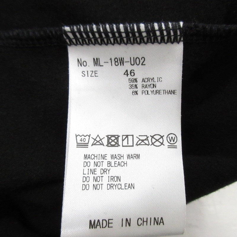 【中古】MARK&LONA | マークアンドロナ Be Alive Micro Fleece Tops カットソー ML-18W-U02 ブラック サイズ:46