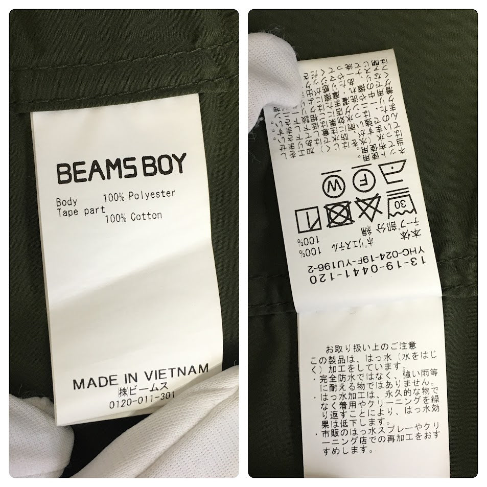 BEAMS BOY | ビームスボーイ M-65/SOLOTEX モッズコート 13-19-0441-120 カーキ【倉吉店】