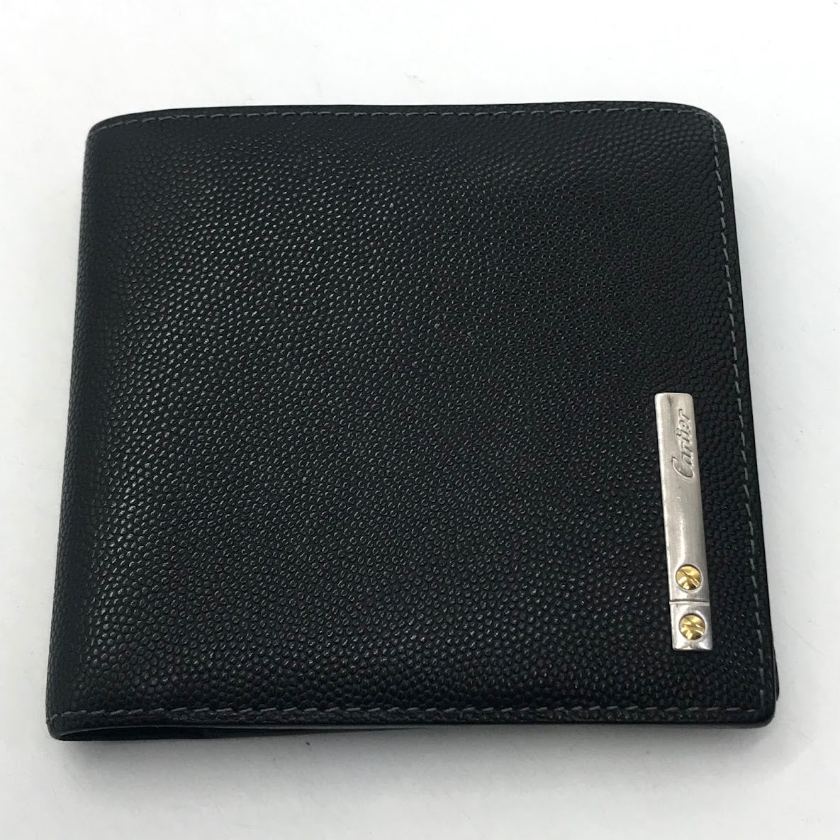 CARTIER | カルティエ サントス 二つ折り財布 ブラック【倉吉店】